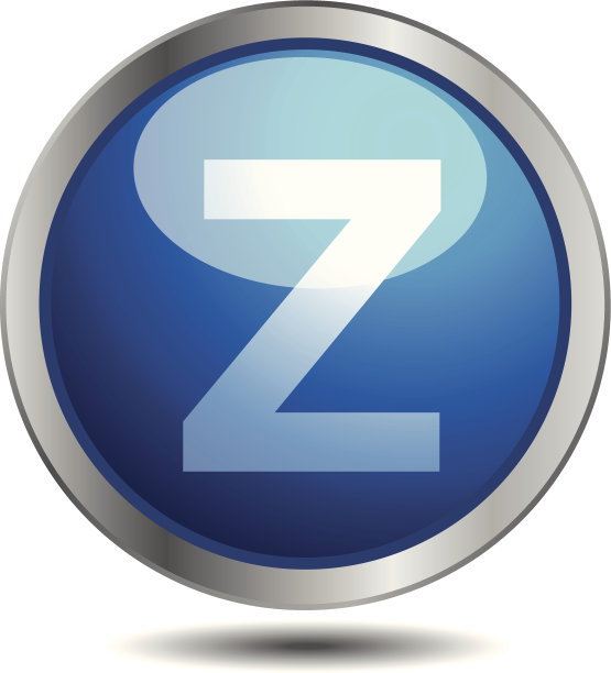 图标蓝色字母字体Z图片下载