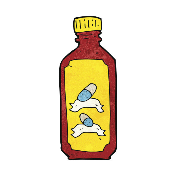 卡通旧药瓶图片下载