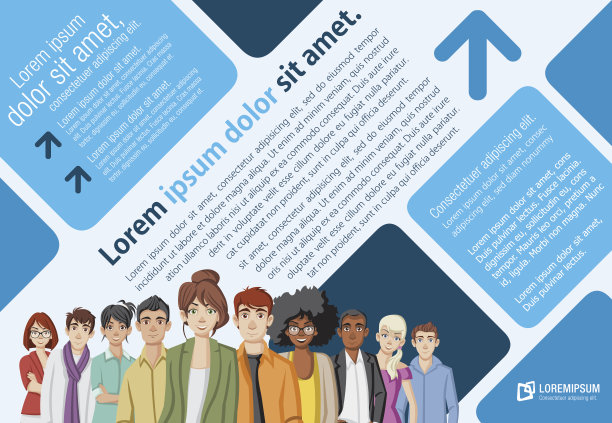 卡通的年轻人。图片下载