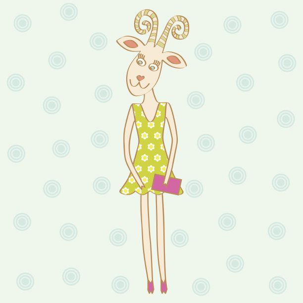 时尚的山羊图片下载