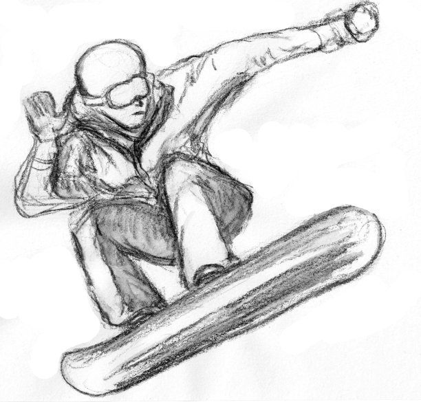 滑雪者滑雪插图图片下载