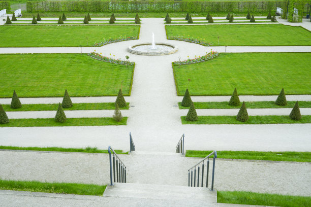 喷泉和花园图片下载