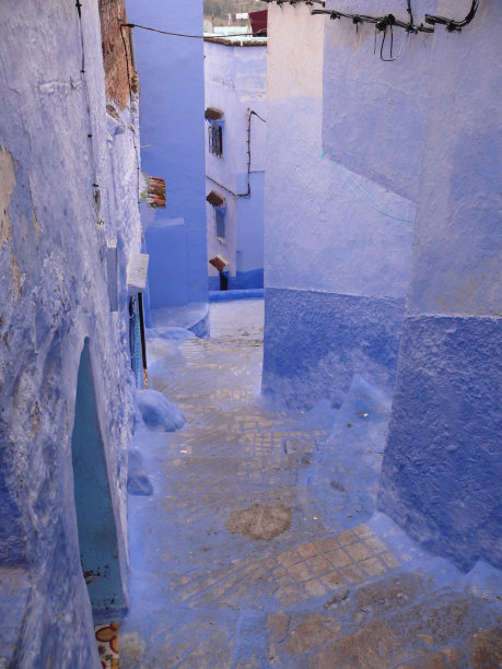 蓝色城市舍夫秋的后街图片下载