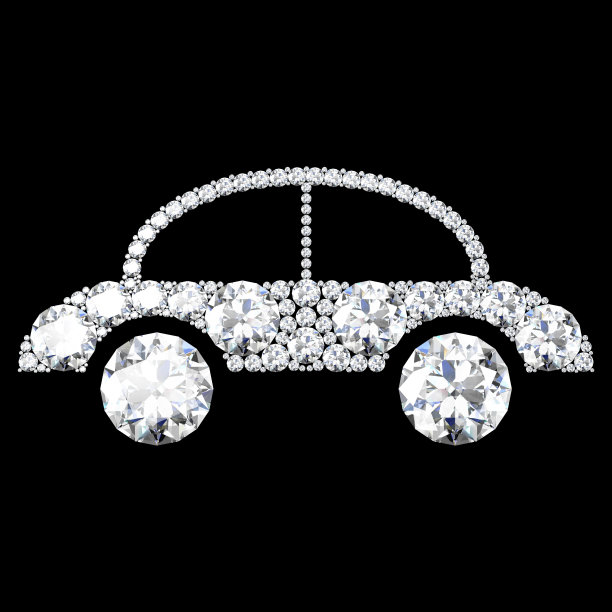 汽车标志上的黑色背景与高质量图片下载