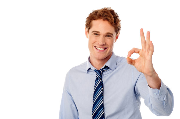 男性主管表现出良好的迹象图片下载