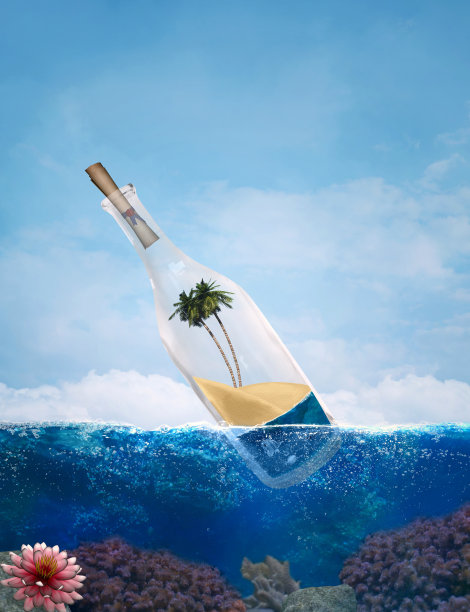 瓶中信素材图片