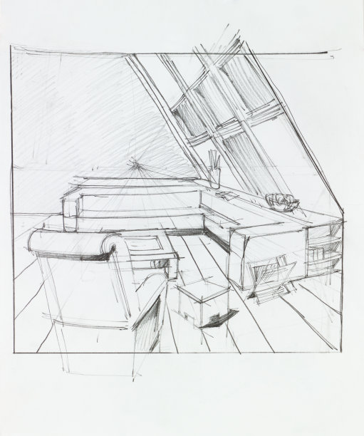 阁楼的客厅素材图片