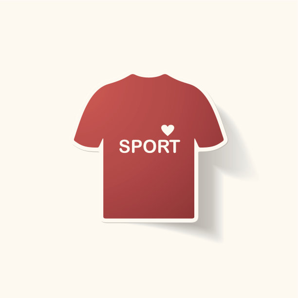 纸夹贴纸:运动t恤图片下载