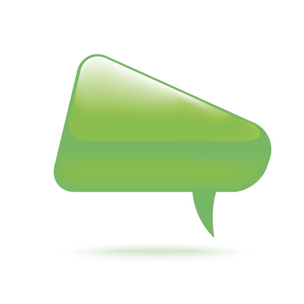 现实玻璃矢量语音气泡。图片下载