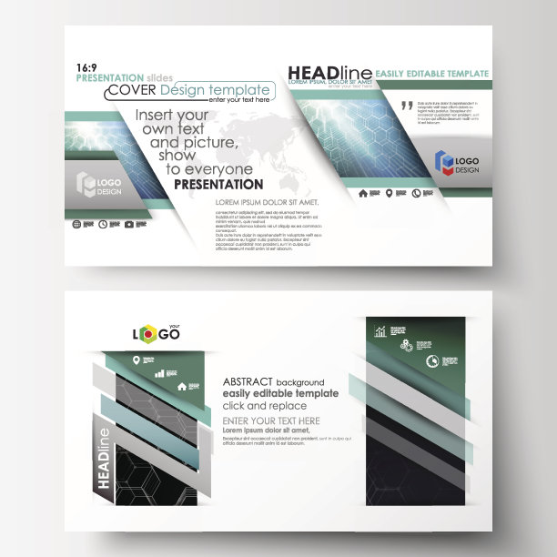 业务模板高清格式的演示幻灯片。简单的可编辑图片下载