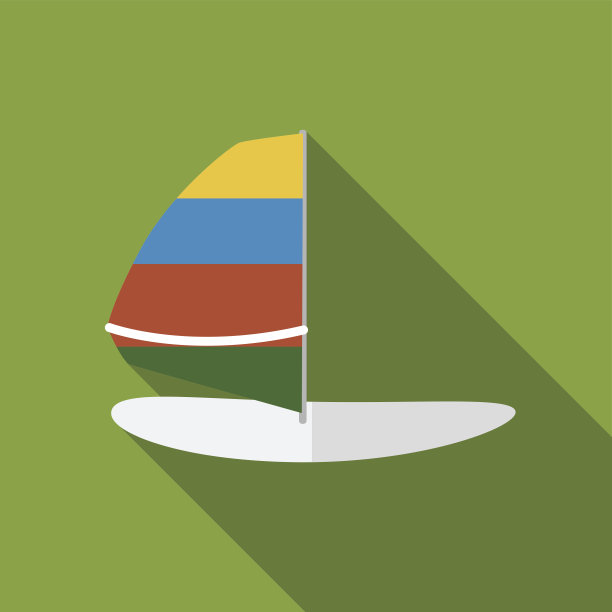 帆板平面图标插图图片下载