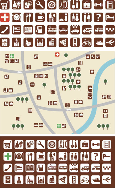 城市地图、图标图片下载