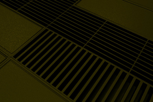 未来的技术或工业背景由金属格栅和挤压元素图片下载
