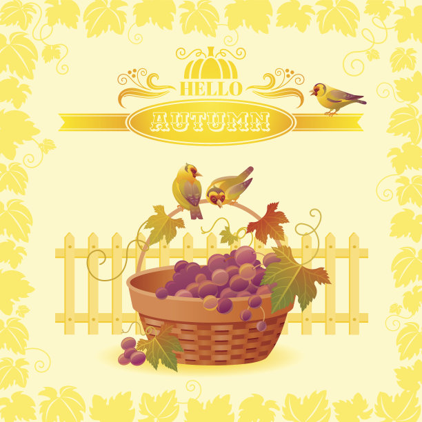 矢量插画的秋天静物，农场感恩节符号图片下载