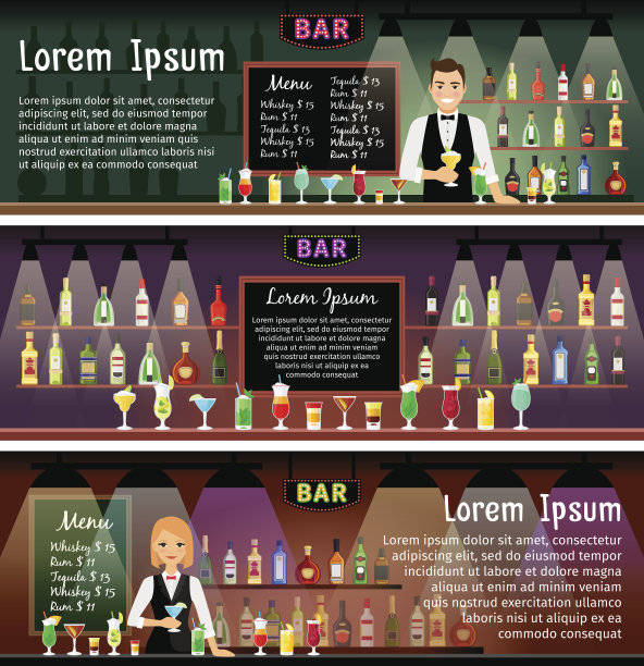 条横幅集素材图片