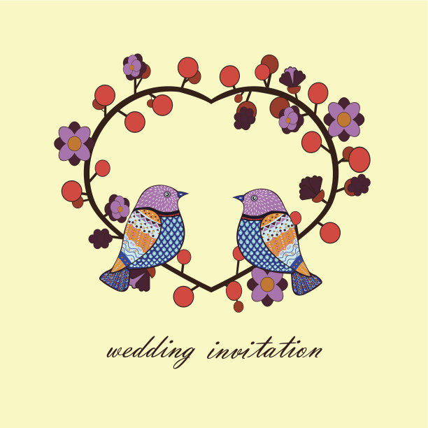 心和鸟类图片下载