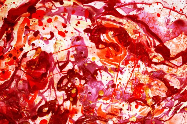 色彩丰富的手工纸，以浓郁的红色调。图片下载