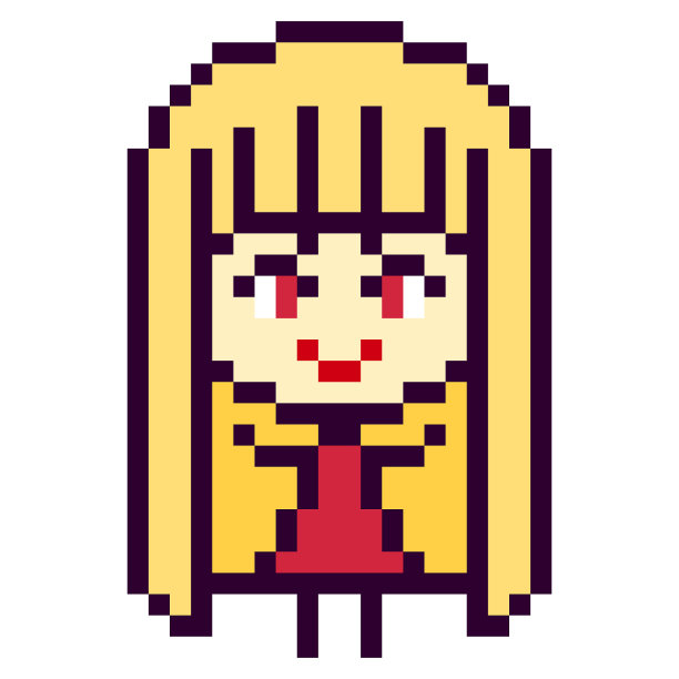 插图设计像素艺术女孩图片下载