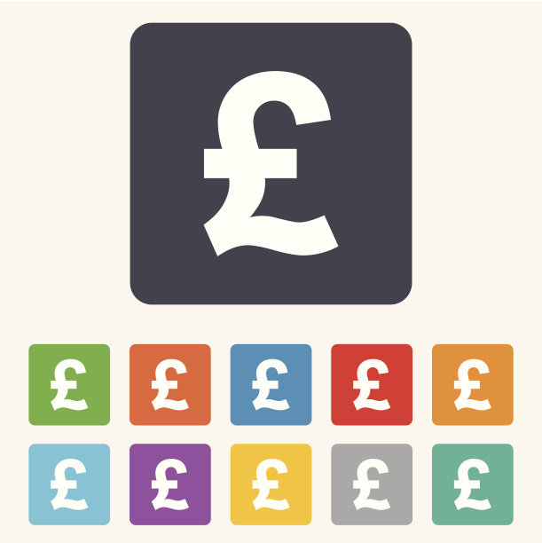 英镑符号图标。英镑的货币符号。图片下载