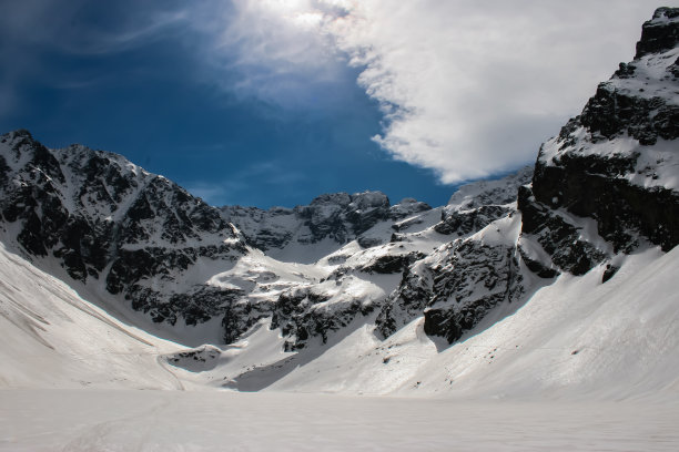 波兰山上的雪图片下载