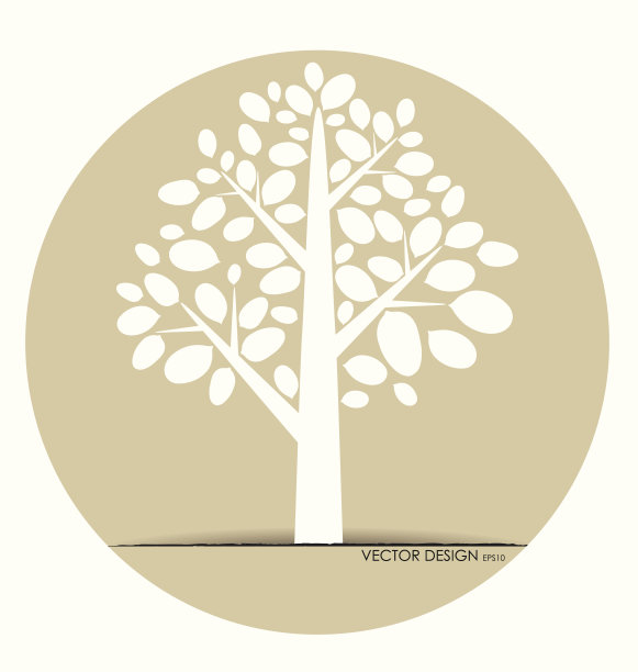 抽象的树。矢量插图。图片下载