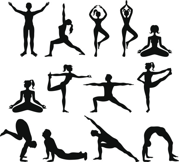 瑜伽体式素材图片