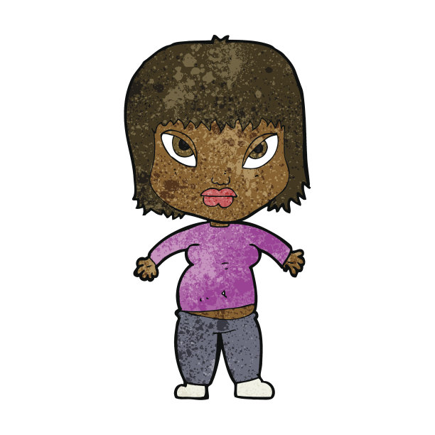 卡通超重的女人图片下载