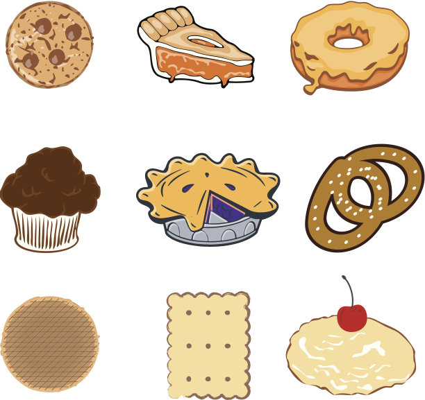 糕点集合图片下载