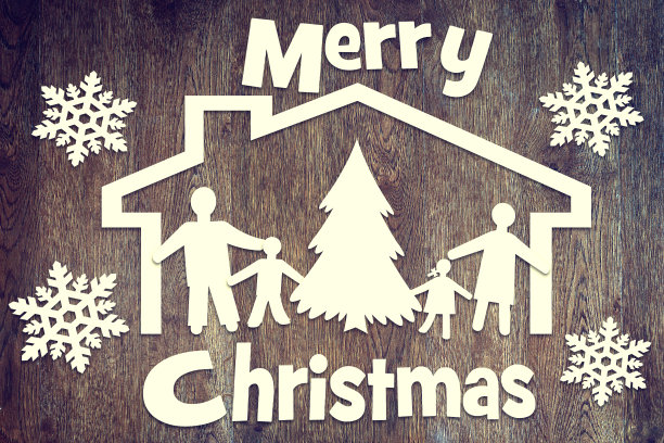 全家快乐，圣诞快乐图片下载