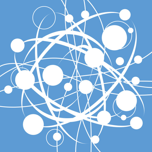 带有圆环和线条的抽象背景图片下载