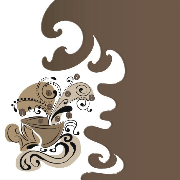 背景是咖啡杯图片下载
