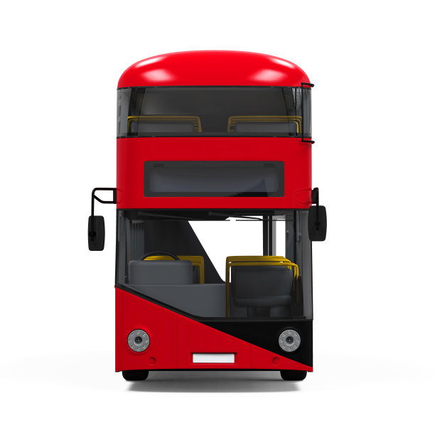 红色双层巴士图片下载