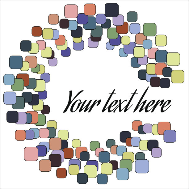 摘要圆形矢量气泡。图片下载