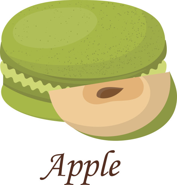 马卡龙蛋糕矢量插图图片下载