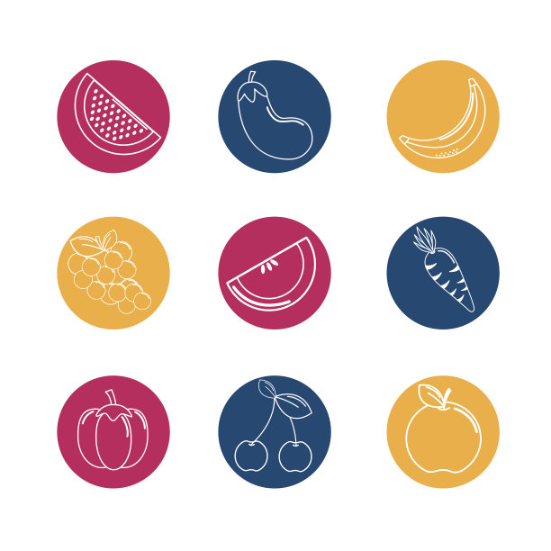 有机蔬菜背景图标图片下载