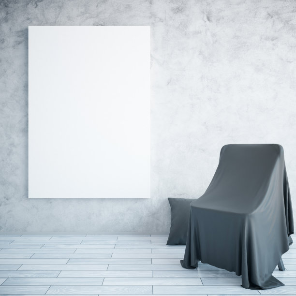 室内有旗帜和椅子图片下载