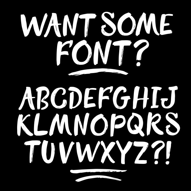 笔刷手绘纹理矢量排版图片下载