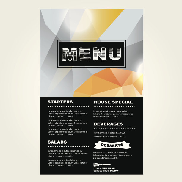 餐厅咖啡馆菜单。图片下载