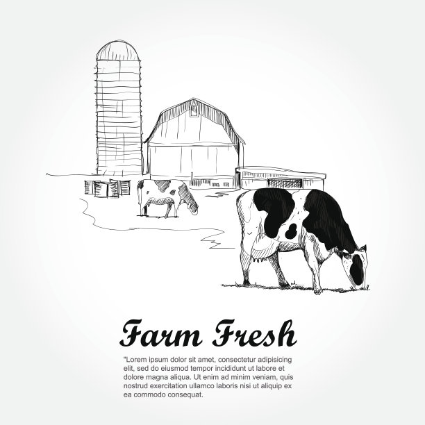 年份农业背景。手绘设计图片下载