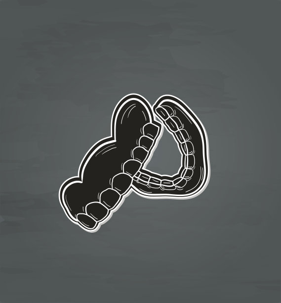 黑色的假牙图片下载