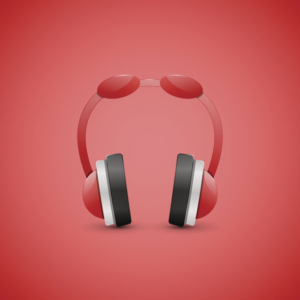 耳机插图，图形概念图片下载