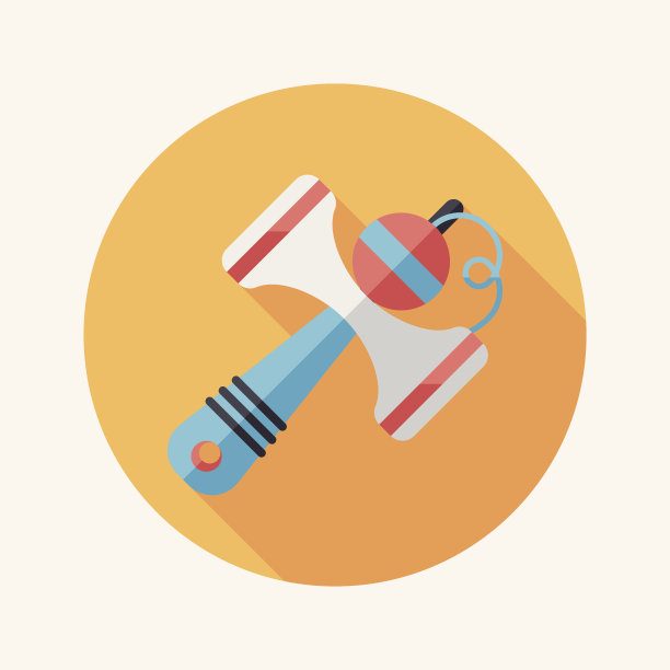 剑玉长影扁平图标，eps10图片下载