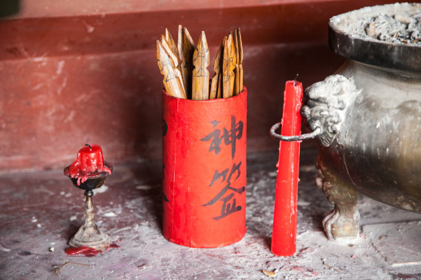 中国传统宗教文化，道教和佛教寺庙图片下载