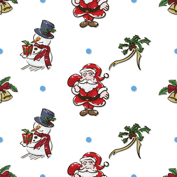 圣诞快乐新年物件图案图片下载