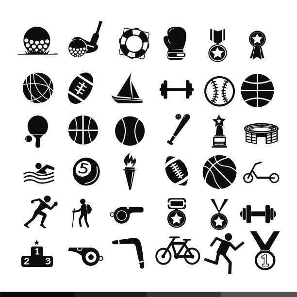 运动图标插画设计图片下载