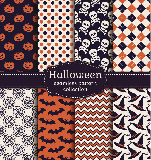 万圣节矢量图素材ID：140424562