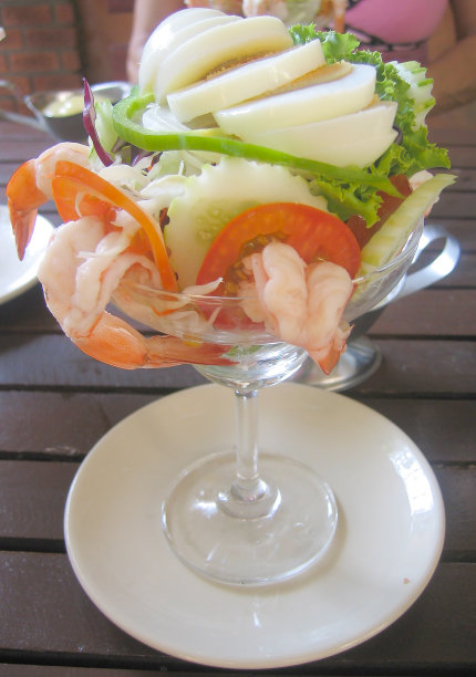 泰式虾蛋番茄黄瓜沙拉图片下载