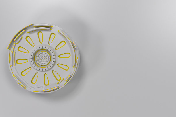 白色的未来科技背景与发光的线条图片下载