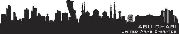 阿布扎比阿联酋城市轮廓线图片下载