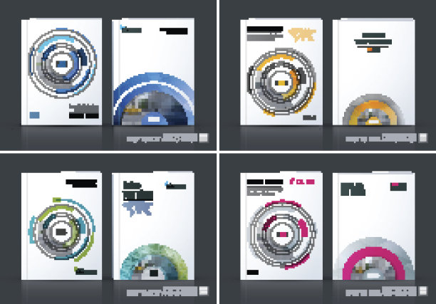 业务向量。宣传册模板布局，封面设计图片下载